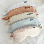 Satin Ribbon Sleep Mask in Pink