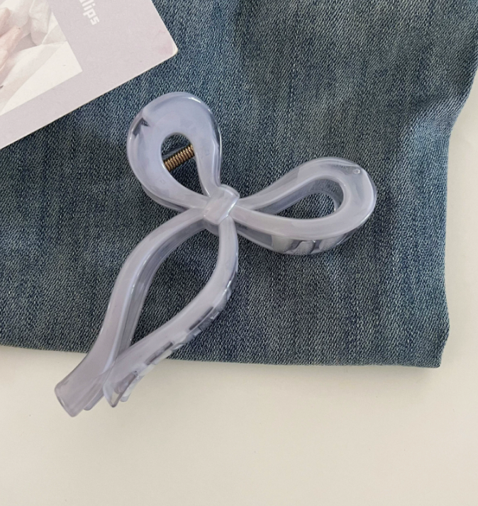 Jelly Bow Claw Clip in Lavender