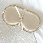 Satin Ribbon Sleep Mask in Champagne